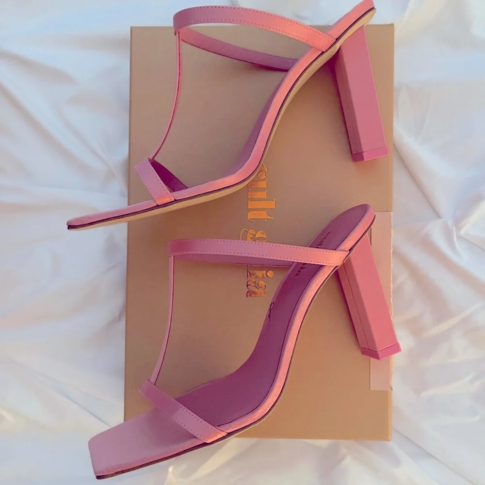Cult Gaia Piper Grosgrain Mules